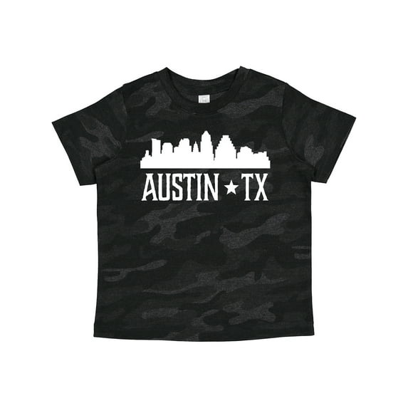 Inktastic Austin Texas Skyline Silhouette TX City Boys or Girls Toddler T-Shirt