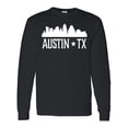 thumbnail image 1 of Inktastic Austin Texas Skyline Silhouette Tx City Long Sleeve T-Shirt, 1 of 5