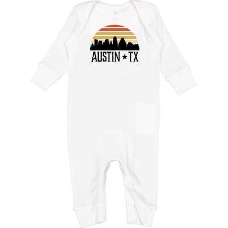 Inktastic Austin Texas Skyline Vintage Baby Romper Coveralls