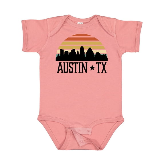 Inktastic Austin Texas Skyline Vintage Boys or Girls Baby Bodysuit
