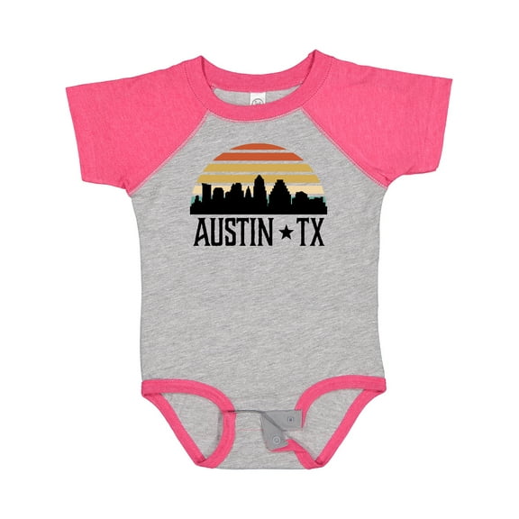 Inktastic Austin Texas Skyline Vintage Boys or Girls Baby Bodysuit