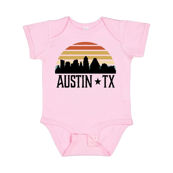 Inktastic Austin Texas Skyline Vintage Boys or Girls Baby Bodysuit
