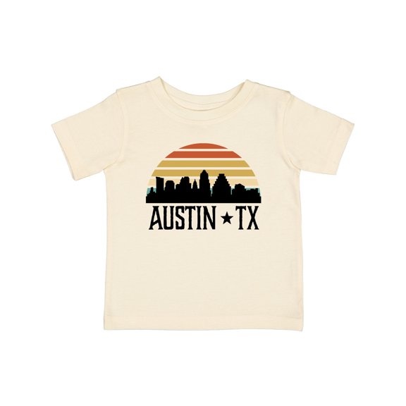 Inktastic Austin Texas Skyline Vintage Boys or Girls Baby T-Shirt