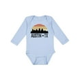 thumbnail image 1 of Inktastic Austin Texas Skyline Vintage Boys or Girls Long Sleeve Baby Bodysuit, 1 of 5