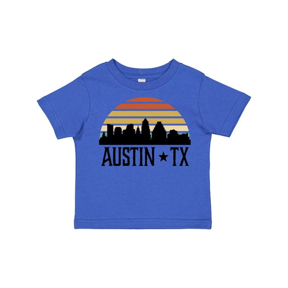 Inktastic Austin Texas Skyline Vintage Boys or Girls Toddler T-Shirt
