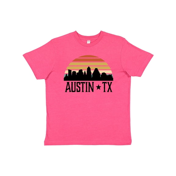 Inktastic Austin Texas Skyline Vintage Youth T-Shirt