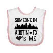Inktastic Austin Texas Someone Loves Me Skyline Boys or Girls Baby Bib