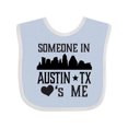 thumbnail image 1 of Inktastic Austin Texas Someone Loves Me Skyline Boys or Girls Baby Bib, 1 of 4