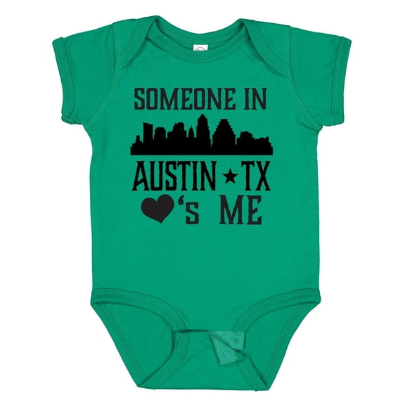 Inktastic Austin Texas Someone Loves Me Skyline Boys or Girls Baby Bodysuit