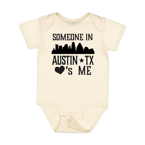 Inktastic Austin Texas Someone Loves Me Skyline Boys or Girls Baby Bodysuit