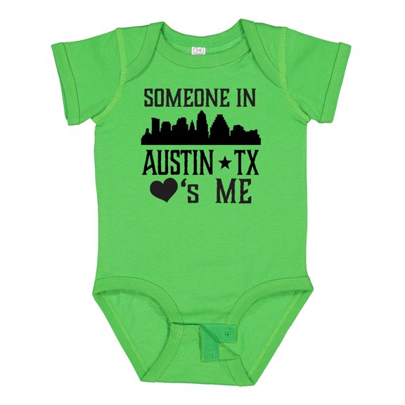 Inktastic Austin Texas Someone Loves Me Skyline Boys or Girls Baby Bodysuit