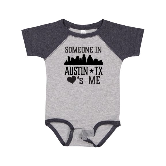 Inktastic Austin Texas Someone Loves Me Skyline Boys or Girls Baby Bodysuit