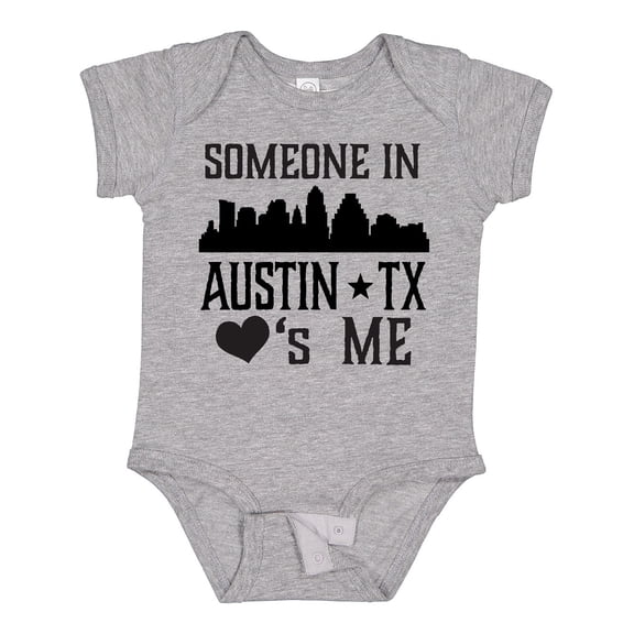 Inktastic Austin Texas Someone Loves Me Skyline Boys or Girls Baby Bodysuit