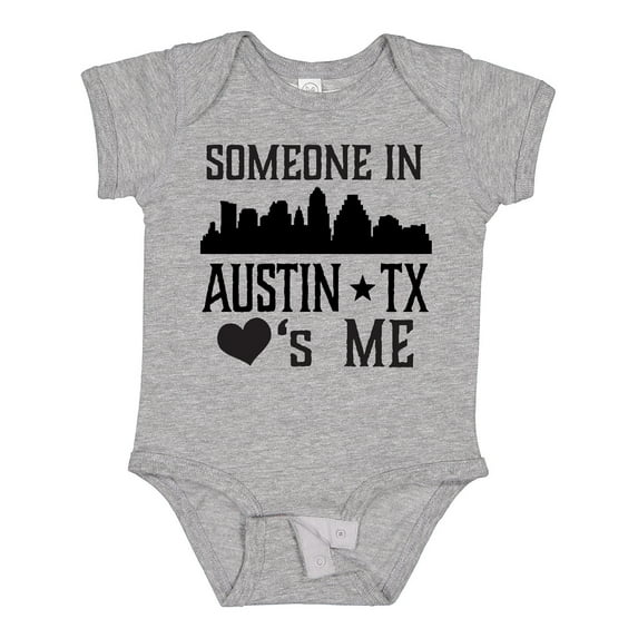 Inktastic Austin Texas Someone Loves Me Skyline Boys or Girls Baby Bodysuit