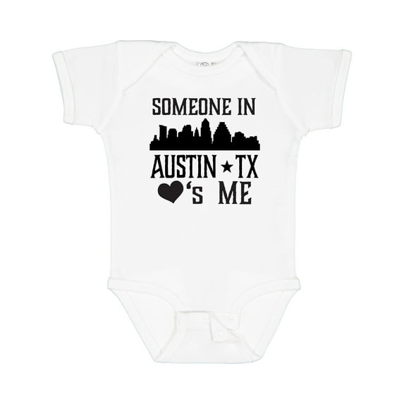 Inktastic Austin Texas Someone Loves Me Skyline Boys or Girls Baby Bodysuit