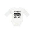 thumbnail image 1 of Inktastic Austin Texas Someone Loves Me Skyline Boys or Girls Long Sleeve Baby Bodysuit, 1 of 5
