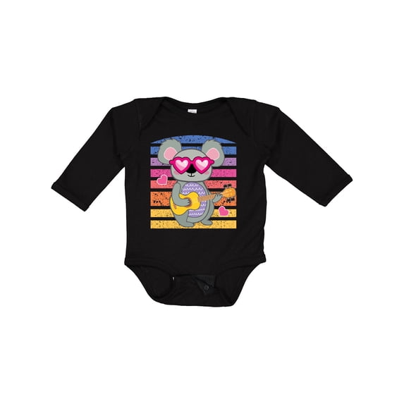 Inktastic Australian Koala Cool Sunset Girls Long Sleeve Baby Bodysuit