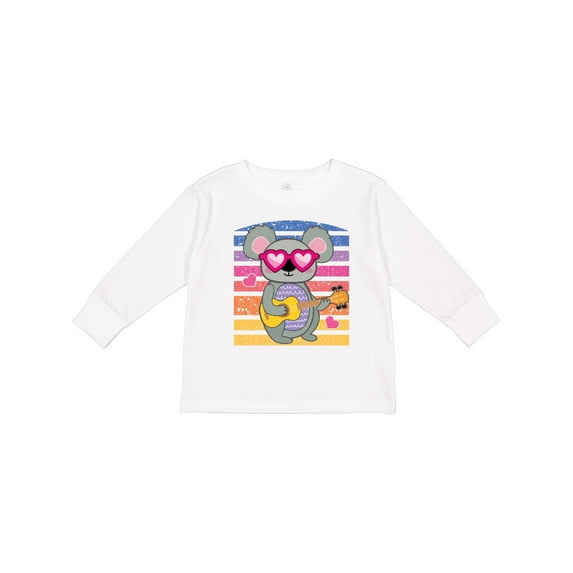 Inktastic Australian Koala Cool Sunset Girls Long Sleeve Toddler T-Shirt