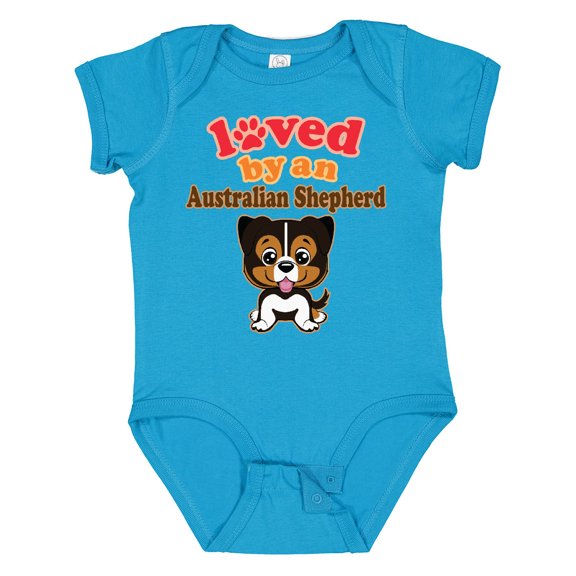 Inktastic Australian Shepherd Dog Gift Boys or Girls Baby Bodysuit
