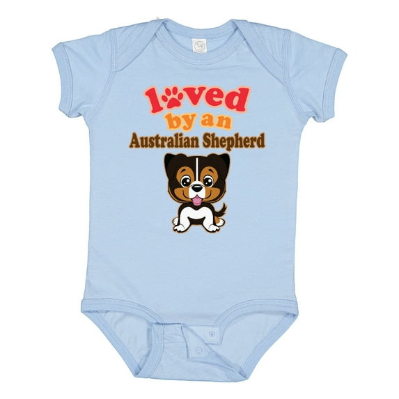 Inktastic Australian Shepherd Dog Gift Boys or Girls Baby Bodysuit