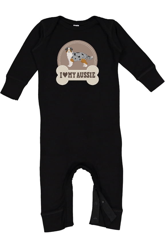 Australian Shepherd Toy Aussie Baby Romper Coveralls