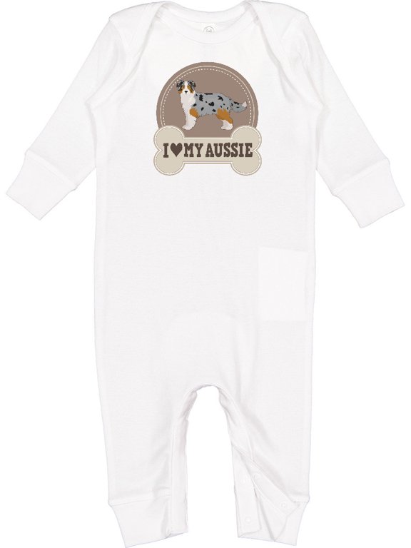 Australian Shepherd Toy Aussie Baby Romper Coveralls