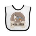thumbnail image 1 of Inktastic Australian Shepherd Toy Aussie Boys or Girls Baby Bib, 1 of 4