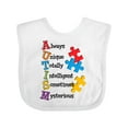 thumbnail image 1 of Inktastic Autism Acrostic Boys or Girls Baby Bib, 1 of 4