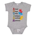 thumbnail image 1 of Inktastic Autism Acrostic Boys or Girls Baby Bodysuit, 1 of 5