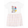 thumbnail image 1 of Inktastic Autism Acrostic Girls Toddler Dress, 1 of 5