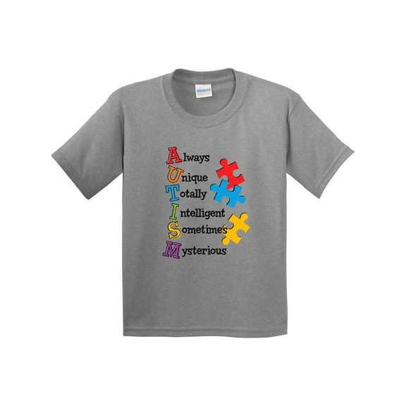 Inktastic Autism Acrostic Youth T-Shirt