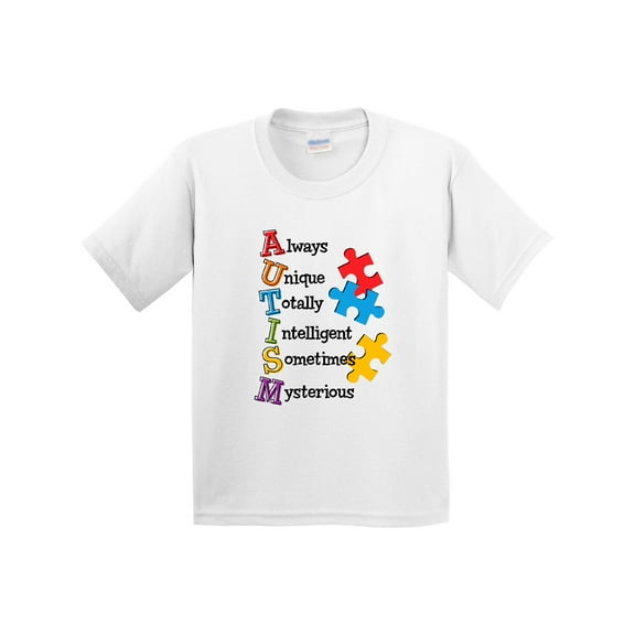 Inktastic Autism Acrostic Youth T-Shirt