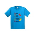 thumbnail image 1 of Inktastic Autism Acrostic Youth T-Shirt, 1 of 5