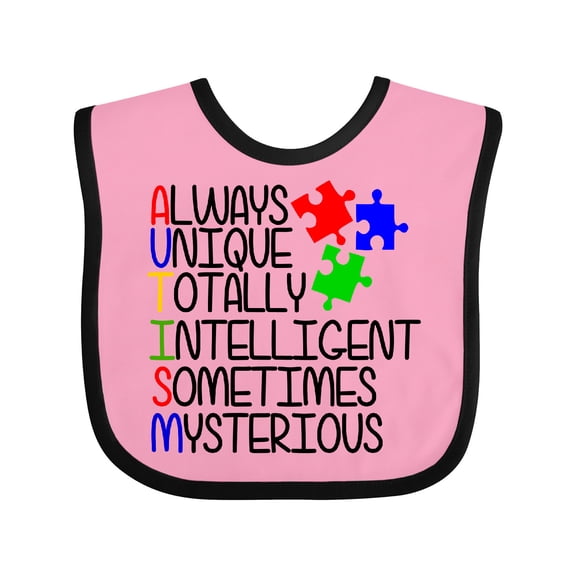 Inktastic Autism Awareness Acronym Boys or Girls Baby Bib