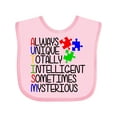 thumbnail image 1 of Inktastic Autism Awareness Acronym Boys or Girls Baby Bib, 1 of 4
