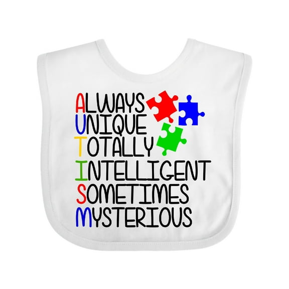 Inktastic Autism Awareness Acronym Boys or Girls Baby Bib