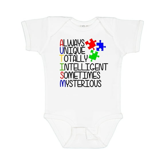 Inktastic Autism Awareness Acronym Boys or Girls Baby Bodysuit