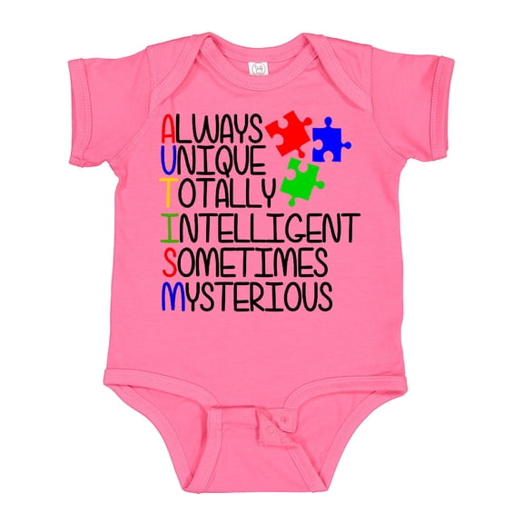 Inktastic Autism Awareness Acronym Boys or Girls Baby Bodysuit