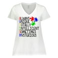 thumbnail image 1 of Inktastic Autism Awareness Acronym Women's Plus Size V-Neck T-Shirt, 1 of 5