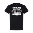 thumbnail image 1 of Inktastic Autism Awareness Autism Mom with Puzzle Ribbons T-Shirt, 1 of 5