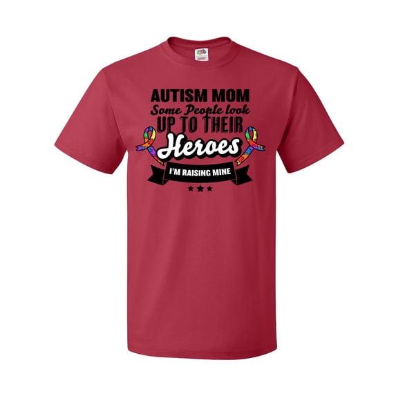 Inktastic Autism Awareness Autism Mom with Puzzle Ribbons T-Shirt