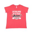 thumbnail image 1 of Inktastic Autism Awareness Autism Mom with Puzzle Ribbons Women's Plus Size T-Shirt, 1 of 5