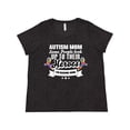 thumbnail image 1 of Inktastic Autism Awareness Autism Mom with Puzzle Ribbons Women's Plus Size T-Shirt, 1 of 5