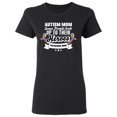 thumbnail image 1 of Inktastic Autism Awareness Autism Mom with Puzzle Ribbons Women's T-Shirt, 1 of 5