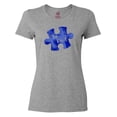 thumbnail image 1 of Inktastic Autism Awareness Be Kind Dark Blue Puzzle Piece Women's T-Shirt, 1 of 5