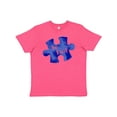 thumbnail image 1 of Inktastic Autism Awareness Be Kind Dark Blue Puzzle Piece Youth T-Shirt, 1 of 5