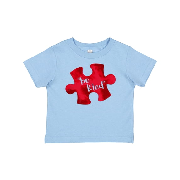 Inktastic Autism Awareness Be Kind Red Puzzle Piece Boys or Girls Baby T-Shirt