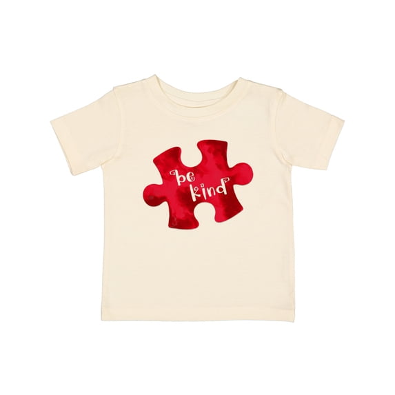 Inktastic Autism Awareness Be Kind Red Puzzle Piece Boys or Girls Baby T-Shirt