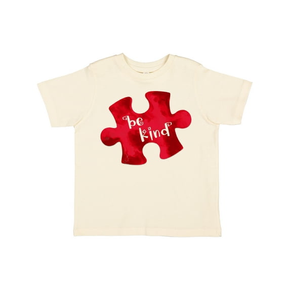 Inktastic Autism Awareness Be Kind Red Puzzle Piece Boys or Girls Toddler T-Shirt