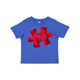thumbnail image 1 of Inktastic Autism Awareness Be Kind Red Puzzle Piece Boys or Girls Toddler T-Shirt, 1 of 5